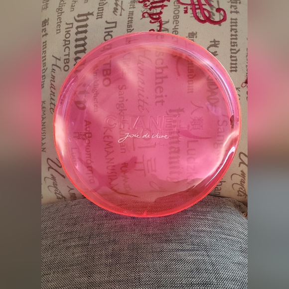 Pink Transparent Cosmetic Case